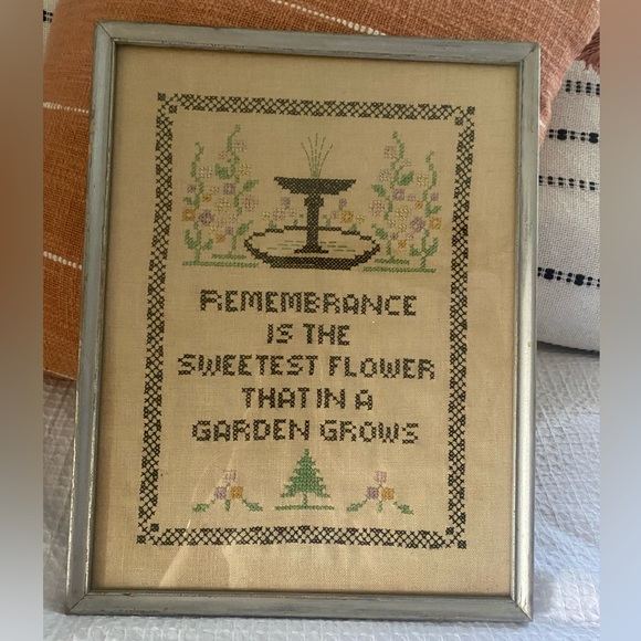 Vintage linen poem - Picture 1 of 1